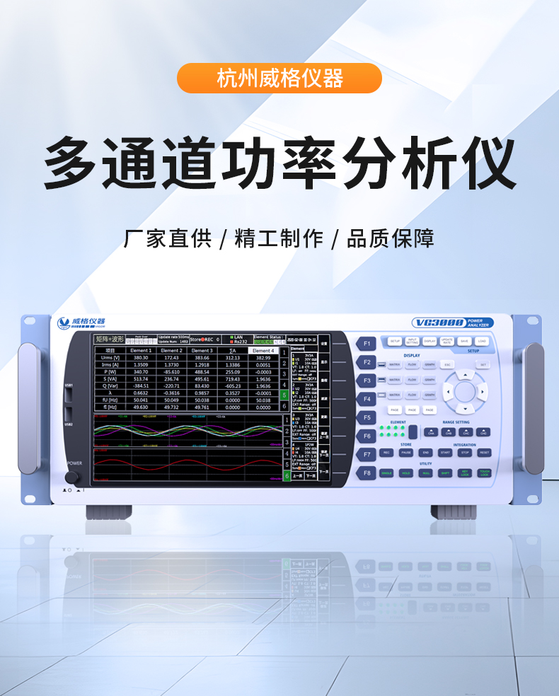 威格新品-多通道，多功能、高精度功率分析儀VG3000系列 廠家直銷 質(zhì)量保障插圖